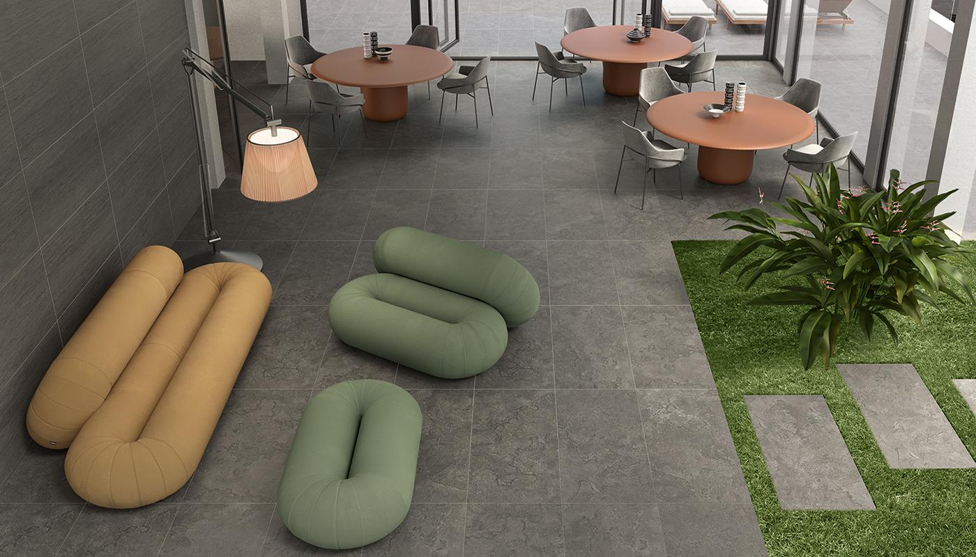 Porcelain Stoneware Ergon Portland Stone Stone Restaurant Anthracite Vein Cut,anthracite Cross Cut Gallery Image | Emilceramica Porcelain Stoneware Ergon Portland Stone Stone Restaurant Anthracite Vein Cut,anthracite Cross Cut Gallery Image | Emilceramica