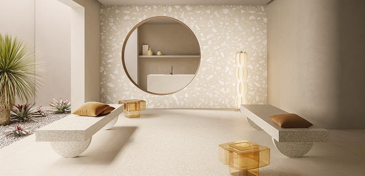 Porcelain Stoneware Emil Essenza Frammenti Stone Living Room Avorio Frammenti Venezia,avorio Frammenti Maxi Gallery Image | Emilceramica Porcelain Stoneware Emil Essenza Frammenti Stone Living Room Avorio Frammenti Venezia,avorio Frammenti Maxi Gallery Image | Emilceramica