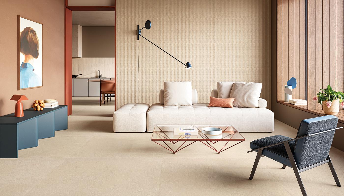 Porcelain Stoneware Emil Pietra Essenza Stone Living Room Mandorla Fondo,mandorla Dune Gallery Image | Emilceramica Porcelain Stoneware Emil Pietra Essenza Stone Living Room Mandorla Fondo,mandorla Dune Gallery Image | Emilceramica